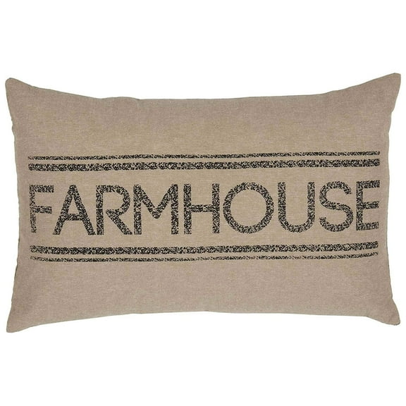Country Red Farmhouse Bedding Miller Farm Charcoal Windmill Cotton Stenciled Chambray Graphic/Print Square 18x18 Pillow (Pillow Cover, Pillow Insert)