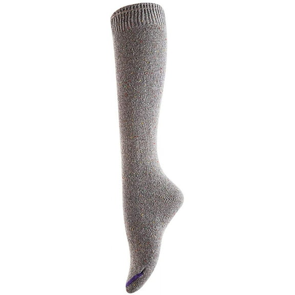 Lian LifeStyle Women's 1 Pair Cute High Knee Cotton Socks, Size 6-9, L158212,Color Grey