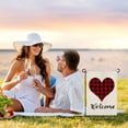thumbnail image 3 of Valentines Day Garden Flag Love Heart Double Sided Flag for Anniversary Wedding Yard Outdoor Decoration 11.8 x 17.7 Inch, 3 of 5