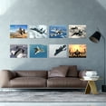 thumbnail image 2 of Military SR-71 Blackbird F-15 Eagle F-16 Falcon F-18 Hornet F-22 Raptor Fighters Navy Wall Art Poster Pack of 8, 2 of 5