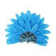 thumbnail image 2 of Sombrero de jefe indio, tocado de plumas, diadema para disfraz de adulto para fiesta y espectáculo. Azul, 2 of 9