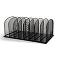 thumbnail image 3 of Scranton & Co Metal Mesh Desk Organizer with 8 Upright Sections in Black, 3 of 18