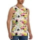 thumbnail image 2 of Fotbe Retro Musical Men's Camiseta sin Mangas Estampada para Hombres, Playera Casual para Gimnasio, Entrenamiento, Playa-Large, 2 of 7