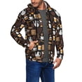 thumbnail image 3 of Zip Up Hoodies for Men - kettle tea cup Long Sleeve Comfrt Men'S Fashion Hoodies & Sweatshirts, Jackets for Men Hoodies Pullover Clothing Clothes with Pouch, 3 of 5