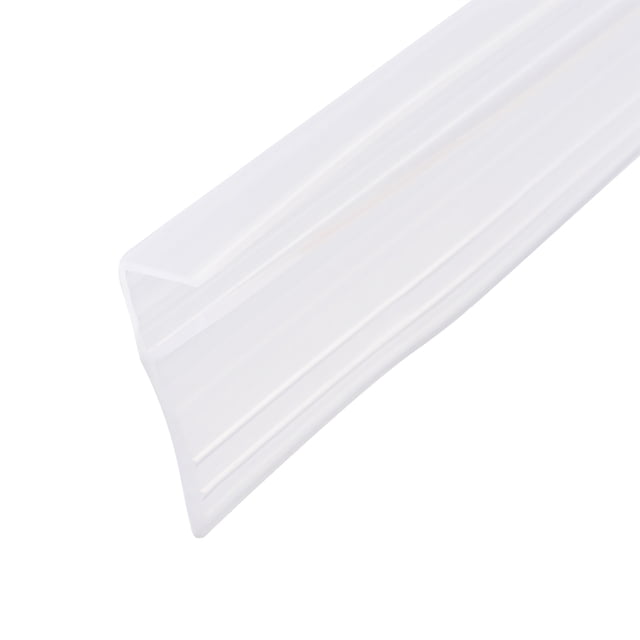 Sello de tira de puerta de ducha de vidrio sin marco Uxcell F-Type con riel de goteo de 3/4"(20mm) - 1/2"(12mm) x 39.37"