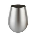 thumbnail image 1 of KAKOWELY Vasos de agua para fiestas de 18 oz, vaso de cerveza de acero inoxidable en forma de U, taza de vino portátil para cócteles y café, 1 of 4
