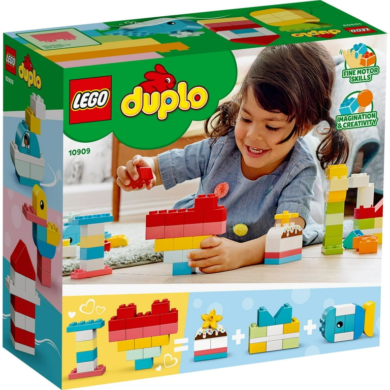 LEGO DUPLO Classic Heart Box 10909 First Building Playset and Toy for Toddlers; Great for Preschooler's Development Pieces) - Walmart.com