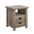 Better Homes & Gardens Granary Modern Farmhouse End Table, Rustic Gray