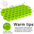 thumbnail image 3 of Bandeja de silicona for cubitos de hielo en forma de panal - Molde hexagonal for cubitos de hielo de 37 cavidades for bolas de hielo perfectas, 3 of 4