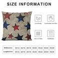 thumbnail image 5 of Pillow Covers Blue Red White Stars Decor Holiday Pillow Case Decorations Outdoor for Sofa Couch, 5 of 5