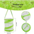thumbnail image 2 of Tutuviw 4 Pcs Pop up Insect and Butterfly Habitat Cage,Bulk Caterpillars Cage with Catcher Clip,Mini Butterfly Net Habitat,Butterfly Enclosure Collapsible,Insect Mesh Cage Terrarium - Green,5 x 7Inch, 2 of 8