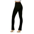 thumbnail image 5 of Conceited Women's Uplift Stretch Bootcut Knit Dress Pants with Pockets, 5 of 6