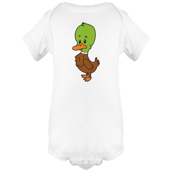 Cute Little Green Duck Bodysuit Infant -Image by Shutterstock,  6 Months