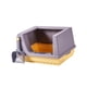 thumbnail image 4 of Caja de arena para gatos con bandeja inferior desmontable semicerrada con pala pulida Púrpura L, 4 of 9