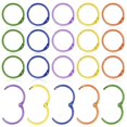 thumbnail image 2 of Planner Binding Rings 50Pcs Multi Color Metal Book Rings with Snap-Open Convenience for Book Use, 2 of 2