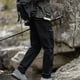 thumbnail image 4 of Pantalones largos de moda para hombre, casuales, de color sólido, con bolsillos y cremallera, cintura elástica, de poliéster., 4 of 7