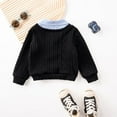 thumbnail image 5 of Toddler Boys Knit Pullover Sweater with Embroidered Animal Detail and Contrast Collar for Casual Wear, 5 of 6