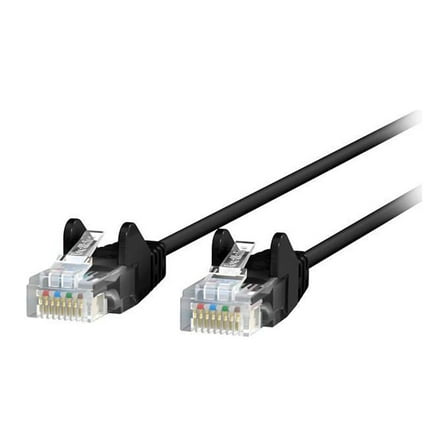 Belkin CE001B10-BLK-S 10 ft. Cat 6 Black 28 AWG UTP Snagless Patch Network Cable