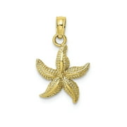 Finejewelers 10k Yellow Gold Starfish Polish Charm