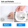 thumbnail image 6 of 2pcs Drain Hair Catcher, 5.5in Square Shower Bathtub Drain Cover, TPR Drain Hair Stopper, Drain Protection Filter with Suction Cups, Tub Sink Drain Strainer Stopper for Bathroom Bathtub Kitchen, 6 of 8