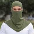 thumbnail image 3 of Quick Dry Balaclava Face Mask for Men Windproof Cycling Helmet Liner Sun Protection Neck Gaiter Breathable Outdoor Sports Hood for Biking and Running Army Green, 3 of 3