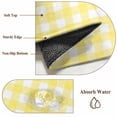 thumbnail image 6 of Yellow Plaid Area Rugs 4'x6', Washable Small Throw Rugs for Office Bathroom, Modern Minimalist Checkered Indoor Outdoor Rug Non-Slip Low Pile Carpet Runner Reversible Floor Mats, 6 of 8