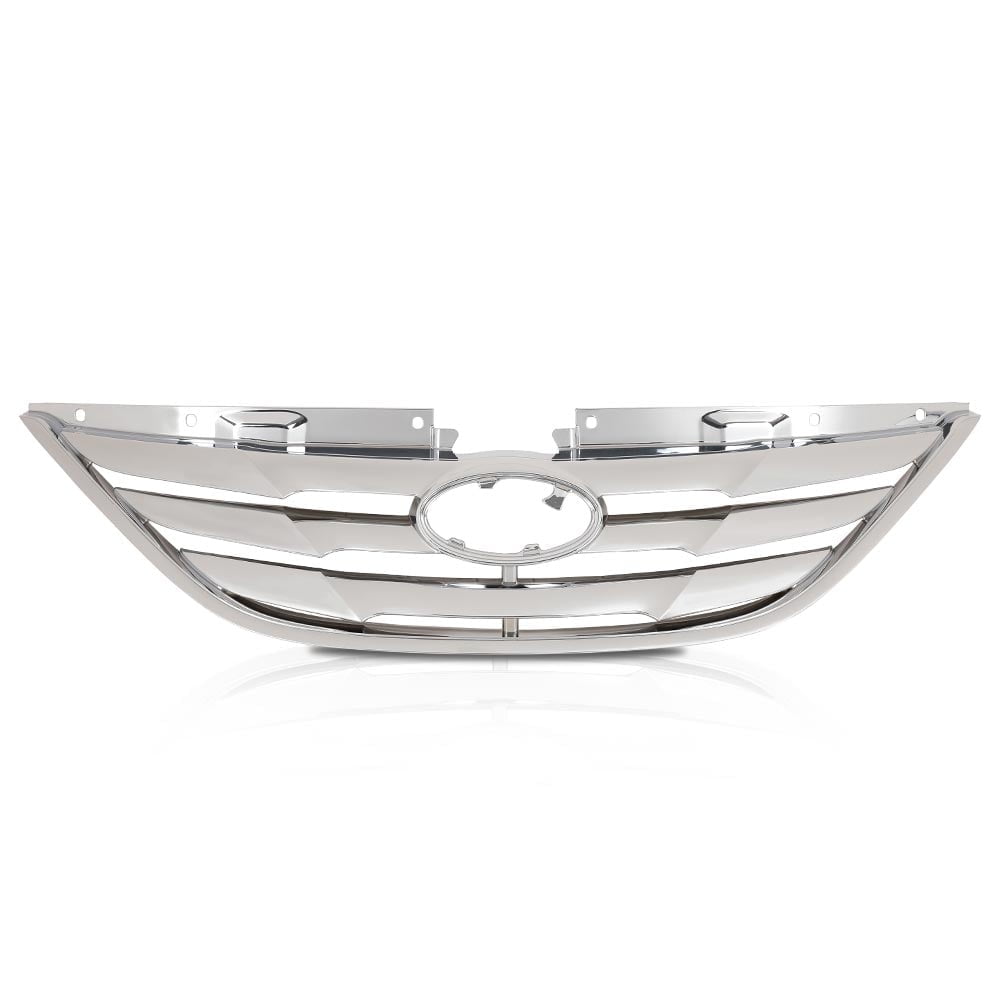 PIT66 Front Upper Grille - Replacement For 2011-2013 Hyundai Sonata Sedan