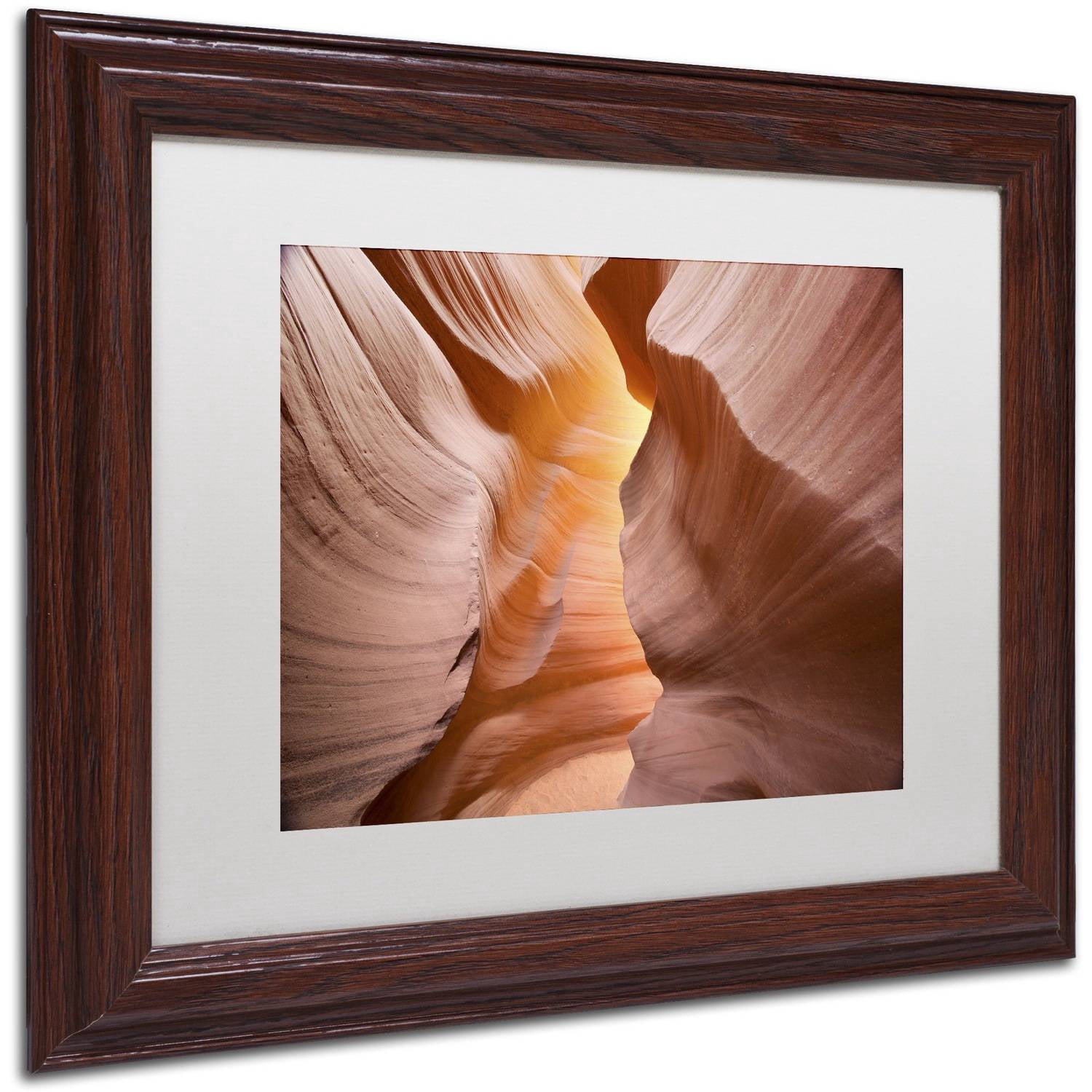 Trademark Fine Art "Welcome III" Canvas Art by Moises Levy White Matte, Wood Frame