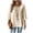 A-Beige, variant on CLOISE 3/4 Sleeve Tops Women Casual Plus Size Shirts Solid Color Crew Neck Pullover Trendy Fall Tunic Clothes Beige L