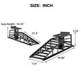 thumbnail image 6 of Heavy-Duty 5 Ton Auto Car Truck Service Ramps Lifts  Color Garage Hydraulic Lift Repair Frame 2 Pack Set,Black, 6 of 17