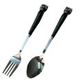 thumbnail image 1 of Ensemble de Couverts pour Enfants 2 Pcs, Ustensiles de Table Cuillère Fourchette, 1 of 5