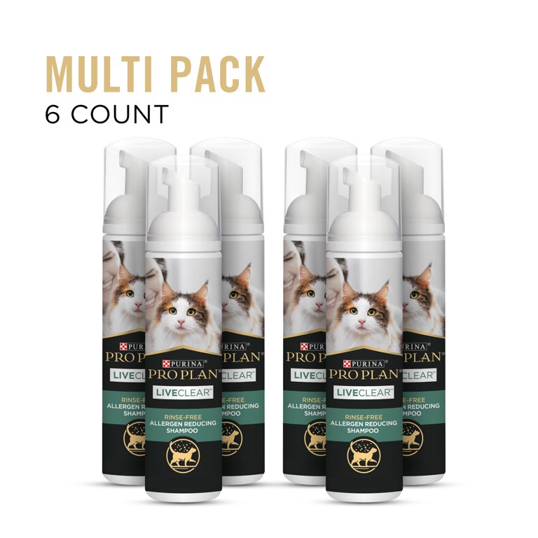Purina Pro Plan Rinse Free, Allergen Reducing Dry Shampoo for Cats