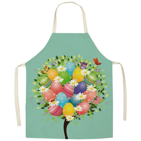 

Uanit Easter Apron Series Household Printing Kitchen Multi Function Funny Personality Creative Apron