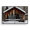 thumbnail image 2 of wall26 Floating Framed Canvas Wall Art for Living Room, Bedroom Winter Snow Vintage Canvas Prints for Home Decoration Ready to Hang - 24x36 inches, 2 of 4