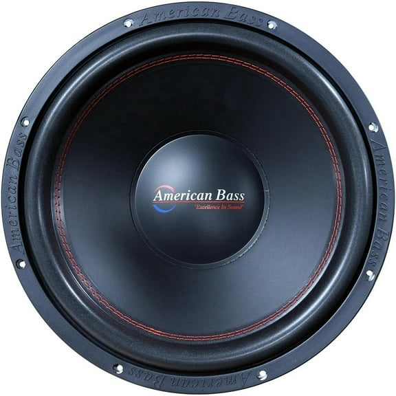 American Bass Dual 2 Ohm Voice Coil, 1000 Watts RMS/2000 Watts Max Subwoofer