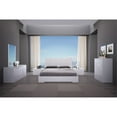 thumbnail image 2 of Whiteline Modern Living White Anna Contemporary High Gloss Lacquer Bed - Full, Slat Kit Included, 2 of 7