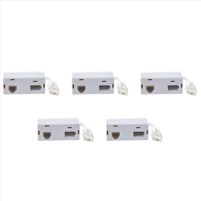 5X Adaptador de Telefono Divisor de Secundaria RJ45 Macho A BT RJ11