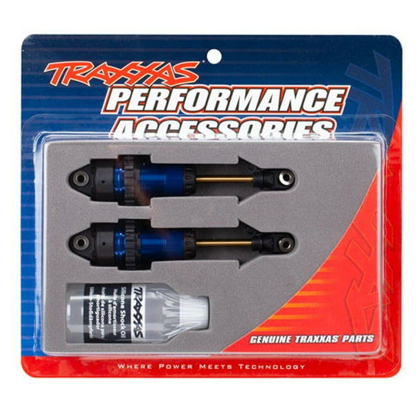 Traxxas 7461 - Aluminum GTR Long Shocks, Blue, Slash 4x4 / Rustler 4x4 (2) - Walmart.com