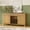 Oak, variant on Studyset 60" Wide Fluted Wine Bar Cabinet with Storage, Modern Buffet Sideboard with 3 Drawers, Liquor Rack and Glass Holder, Alcohol Indoor Bars for Kitchen, Living Room