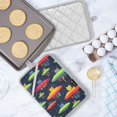 thumbnail image 5 of Yayeee Pot Holders Kitchen Heat Resistant with Pockets 7"x9.8" Cotton Oven Cooking Hot Pads, Colorful Space Cat, 5 of 7
