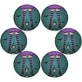 thumbnail image 3 of GZHJMY Halloween Witch Cat Round Placemats Washable Plate Table Mats for Kitchen Dining Table Decoration Set of 1 Table Mat, 3 of 7