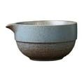 thumbnail image 4 of Ceramic Bowl Ceremonía de cerámica Ceremonía de cerámica Ceremonía de té japonesa Mezcla para amigos de la familia para principiantes azul, 4 of 7