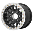 thumbnail image 2 of 17x8.5 KMC KM234 GRENADE DESERT Satin Black Wheel BLANK (0mm), 2 of 2