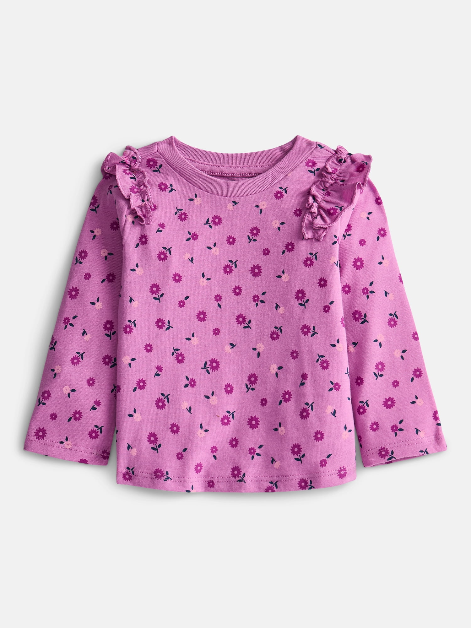 Wonder Nation Baby Girls Mix and Match Outfit Set, 4 Piece, Sizes 0-24 Months