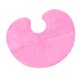 thumbnail image 4 of 50 Uds capa de salón de peluquería capa de peluquero envoltura de cuello Collar de corte capa de teñido de cabello ajustable para estilismo de , Rosa, 4 of 8