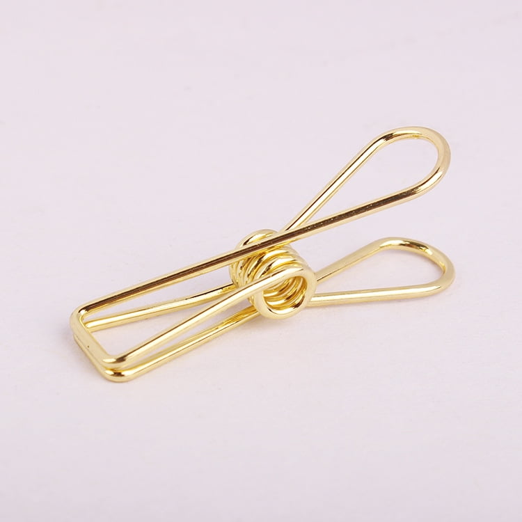Gold Small Metal Clips Versatile Utility Clips（30pcs）
