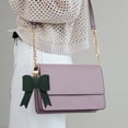 thumbnail image 2 of Unique Bargains 1 Pc Handbag Charms Keychains Bow Bag Accessories Blackish Green, 2 of 6