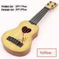 thumbnail image 1 of Mini Four Strings Children Guitar Toy Beginners Ukulele Musical Instruments Simulation Playing Early Educational Toys for Kids 35 yellow, 1 of 6