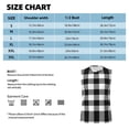 thumbnail image 5 of Lsque White And Black Plaid Print Men's Cotton Blend Sleeveless Muscle Shirts (S-3XL)- Moisture Wicking, Odor Protection, UPF 30+,3X-Large, 5 of 8