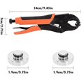 thumbnail image 4 of Heavy-Duty Snap Fastener Pliers Adjustable Tool Pliers with Three Dies for Leather Snap and Sewing, 4 of 5